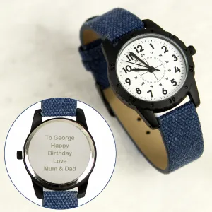 Boy's Engraved Watch