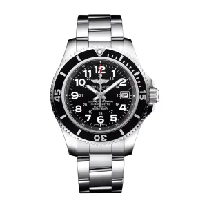 BREITLING Superocean Automatic Stainless Steel Black Mens Watch A17365C9/BD67 161A