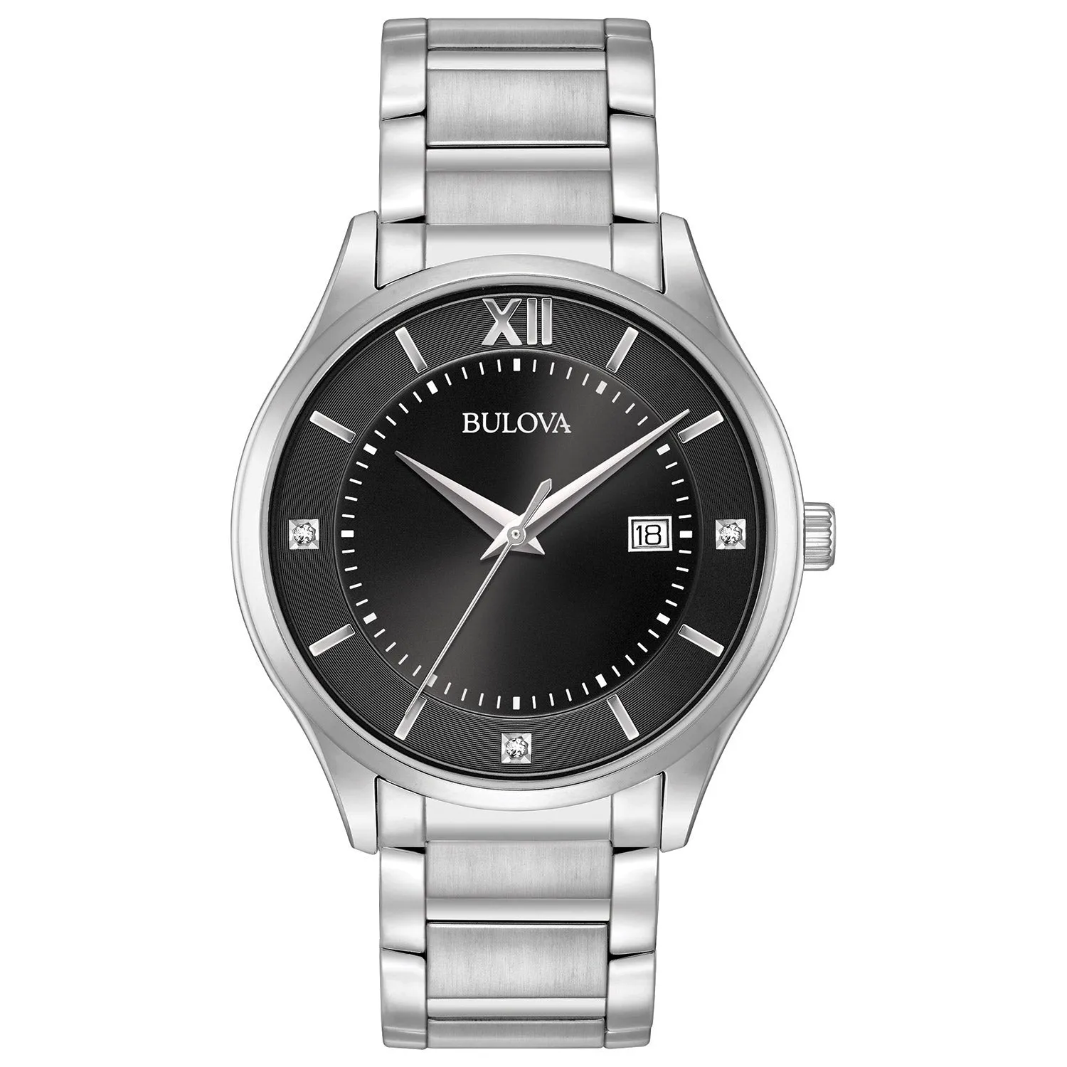 Bulova Black Dial Men's WatchBulova Black Dial Men's Watch