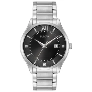 Bulova Black Dial Men's WatchBulova Black Dial Men's Watch
