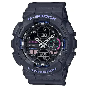Casio Women's G-Shock S-Series Grey Resin Band Black Analog-Digital Dial Quartz Watch - GMA-S140-8ACR