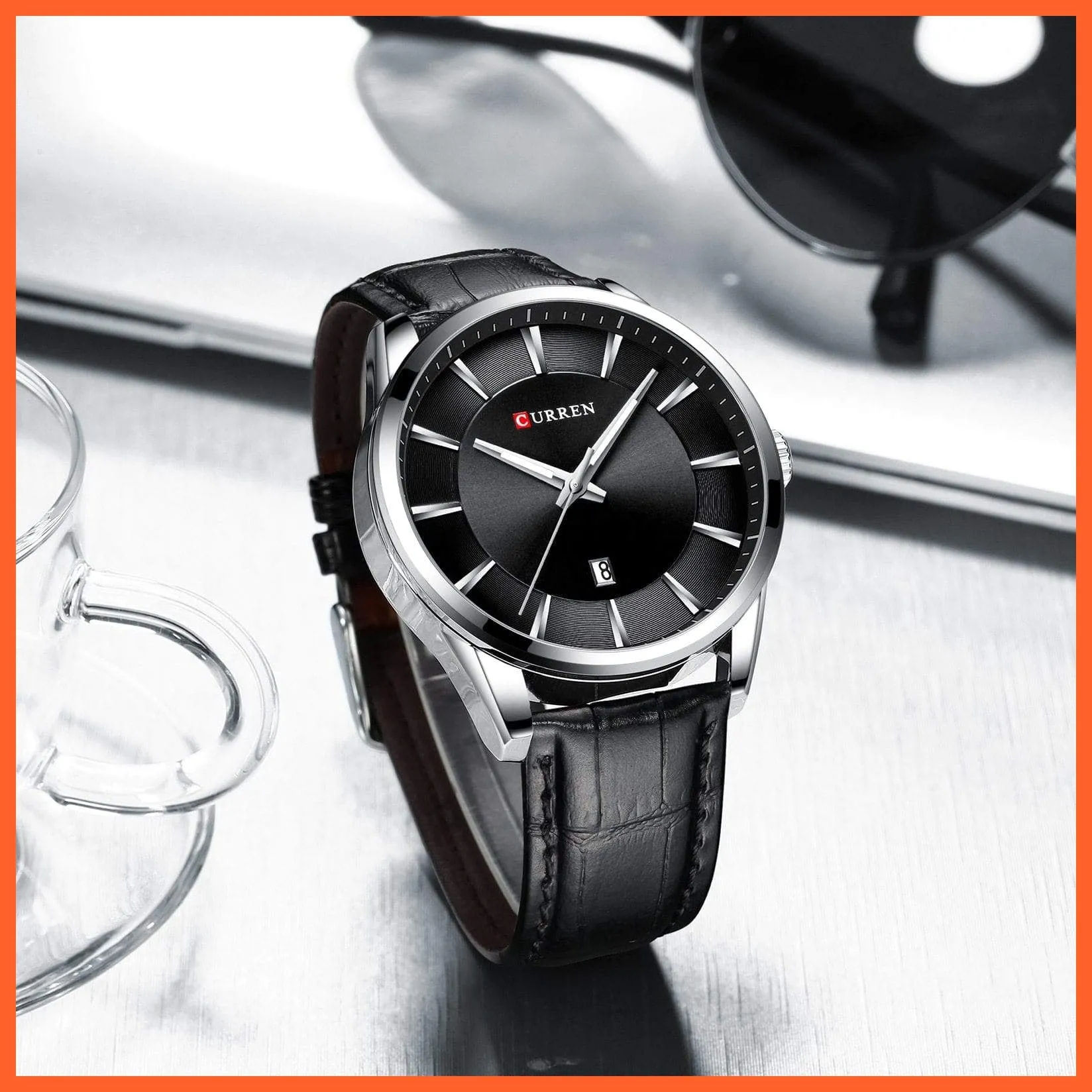 Casual Fashion Quartz Watches For Men | Leather Strap Wristwatches Luxury Brand Business Style Mens Watches