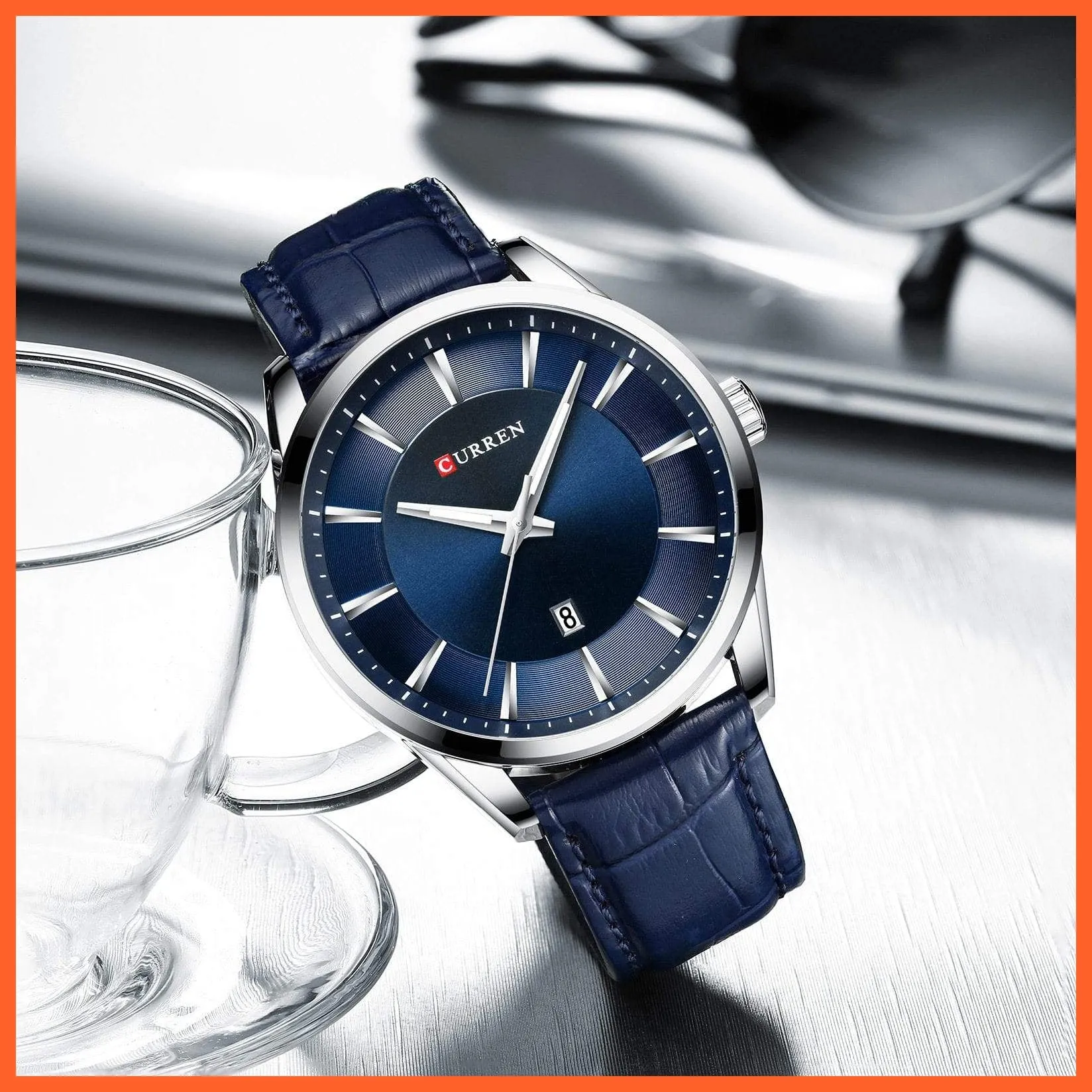 Casual Fashion Quartz Watches For Men | Leather Strap Wristwatches Luxury Brand Business Style Mens Watches