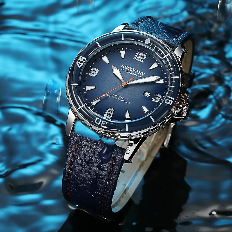 Casual Leather Strap Watch