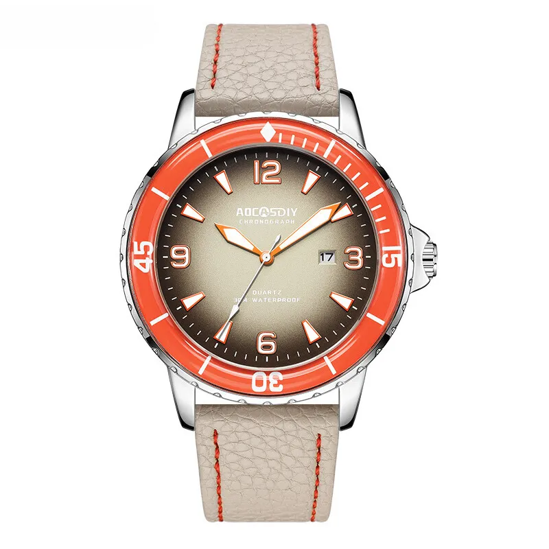 Casual Leather Strap Watch