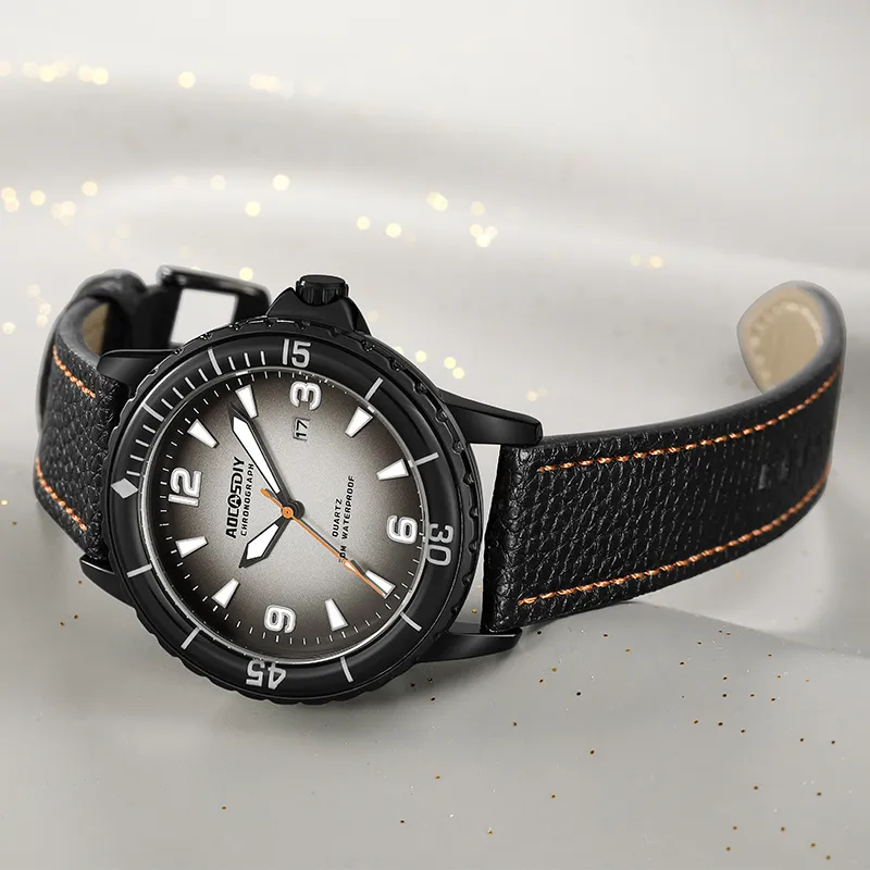 Casual Leather Strap Watch