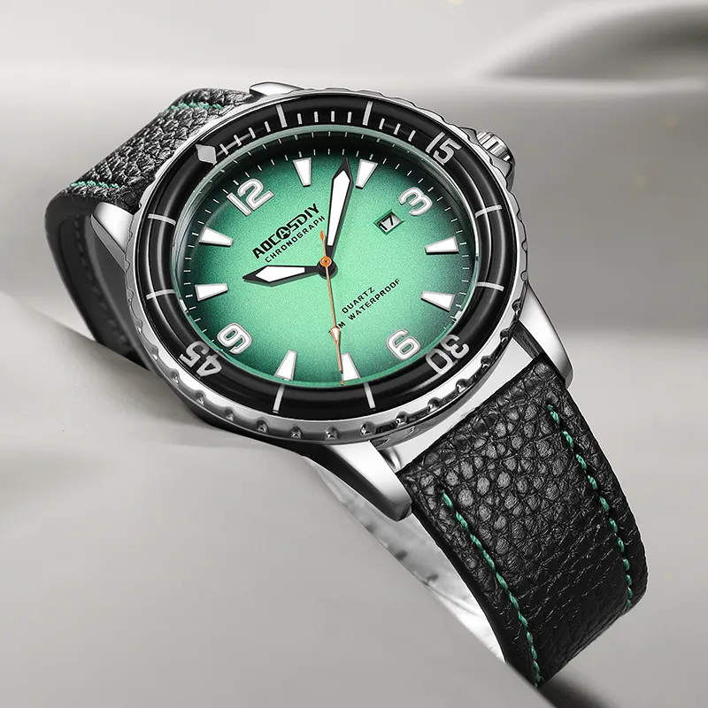Casual Leather Strap Watch