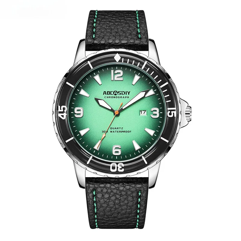 Casual Leather Strap Watch
