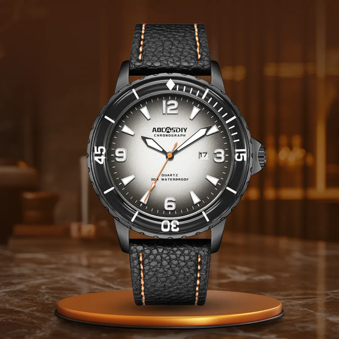 Casual Leather Strap Watch