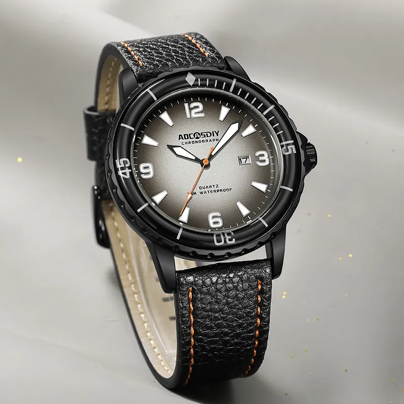 Casual Leather Strap Watch