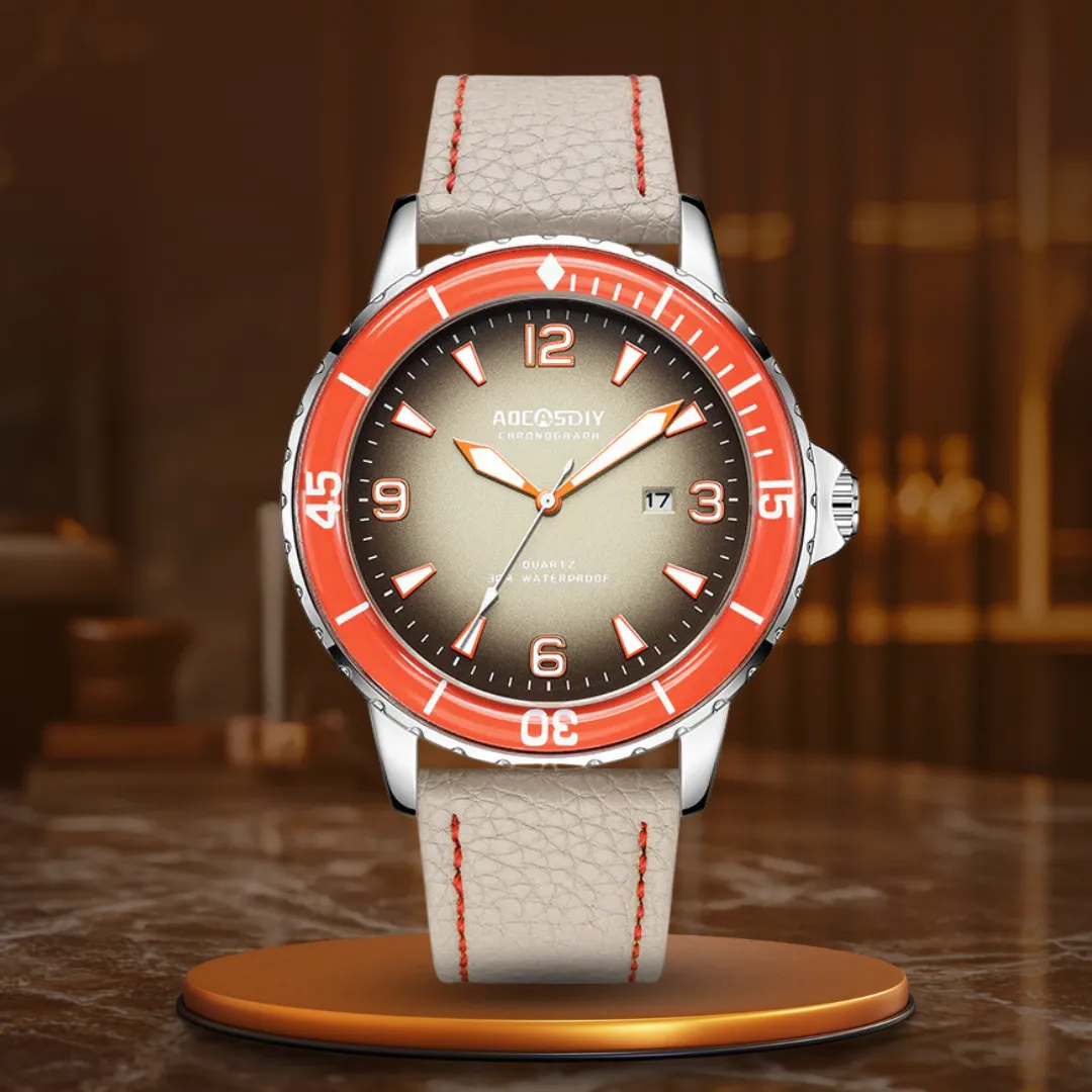 Casual Leather Strap Watch