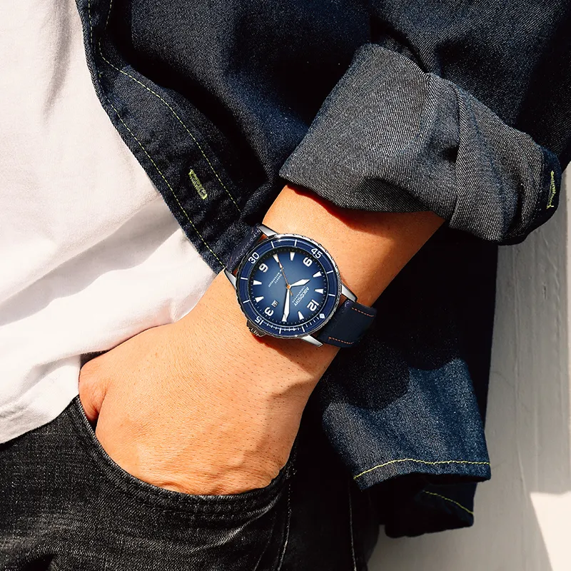 Casual Leather Strap Watch