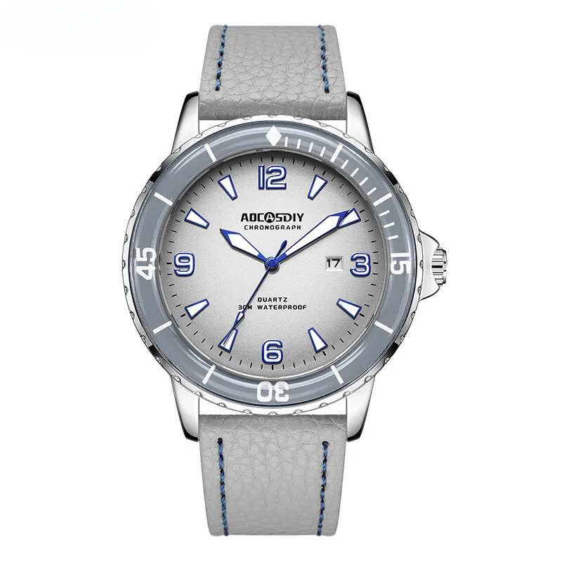 Casual Leather Strap Watch