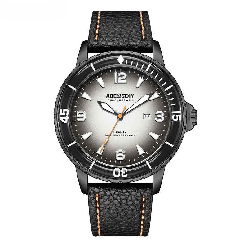 Casual Leather Strap Watch