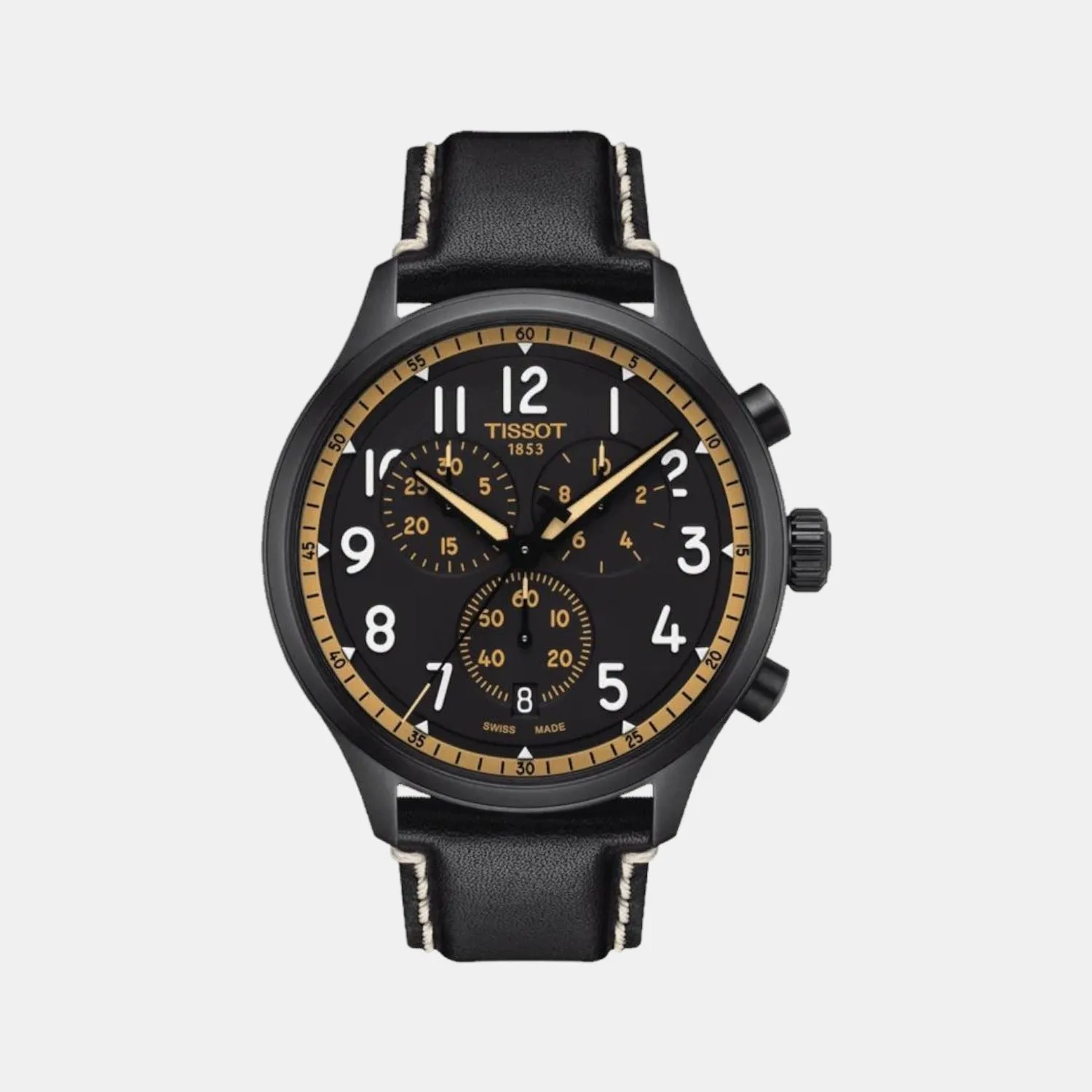 Chrono Xl Men Leather Watch T1166173605202