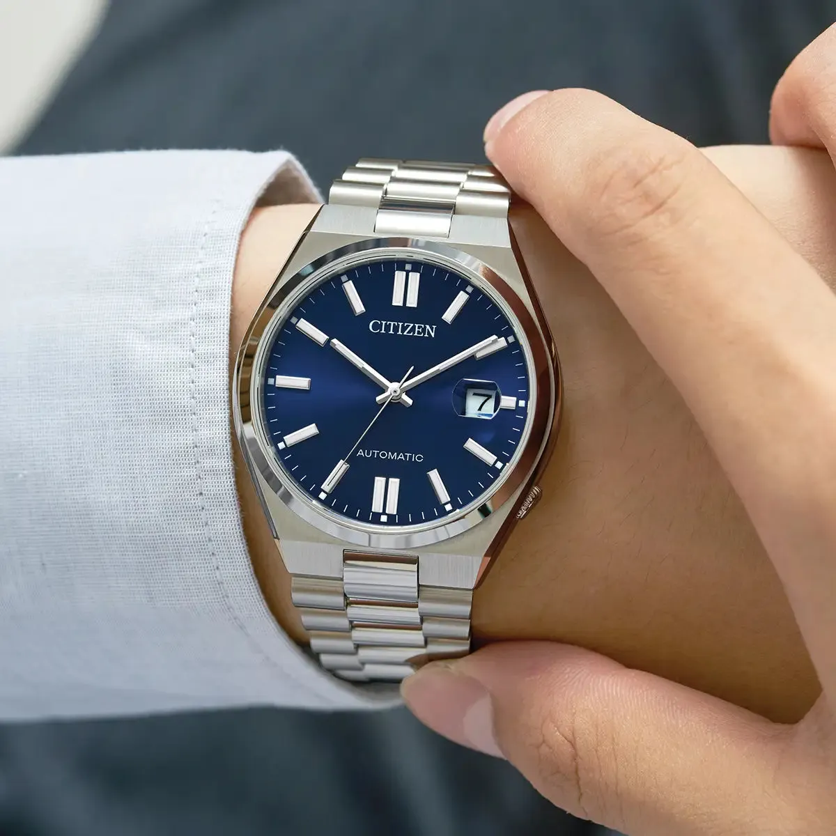 Citizen Automatic Mens Tsuyosa Blue Dial Watch