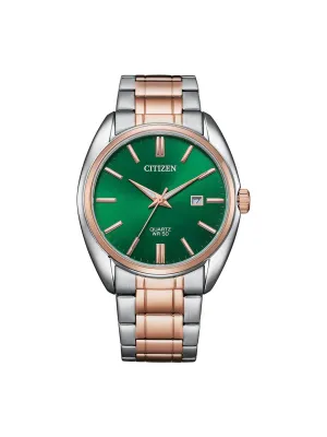 Citizen Men 41 mm Size Green Dial Quartz Analog Watch- BI5104-57Z