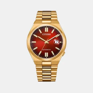 Citizen Tsuyosa Collection Men's Red Analog Stainless Steel Watch NJ0153-82X