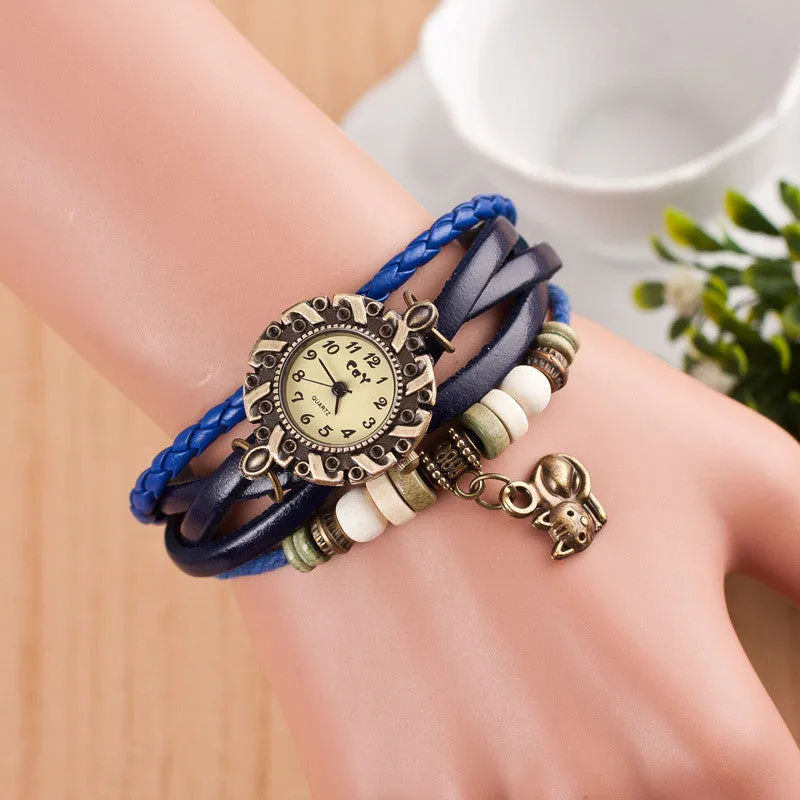 Cute Cat Multilayer Bracelet Watch