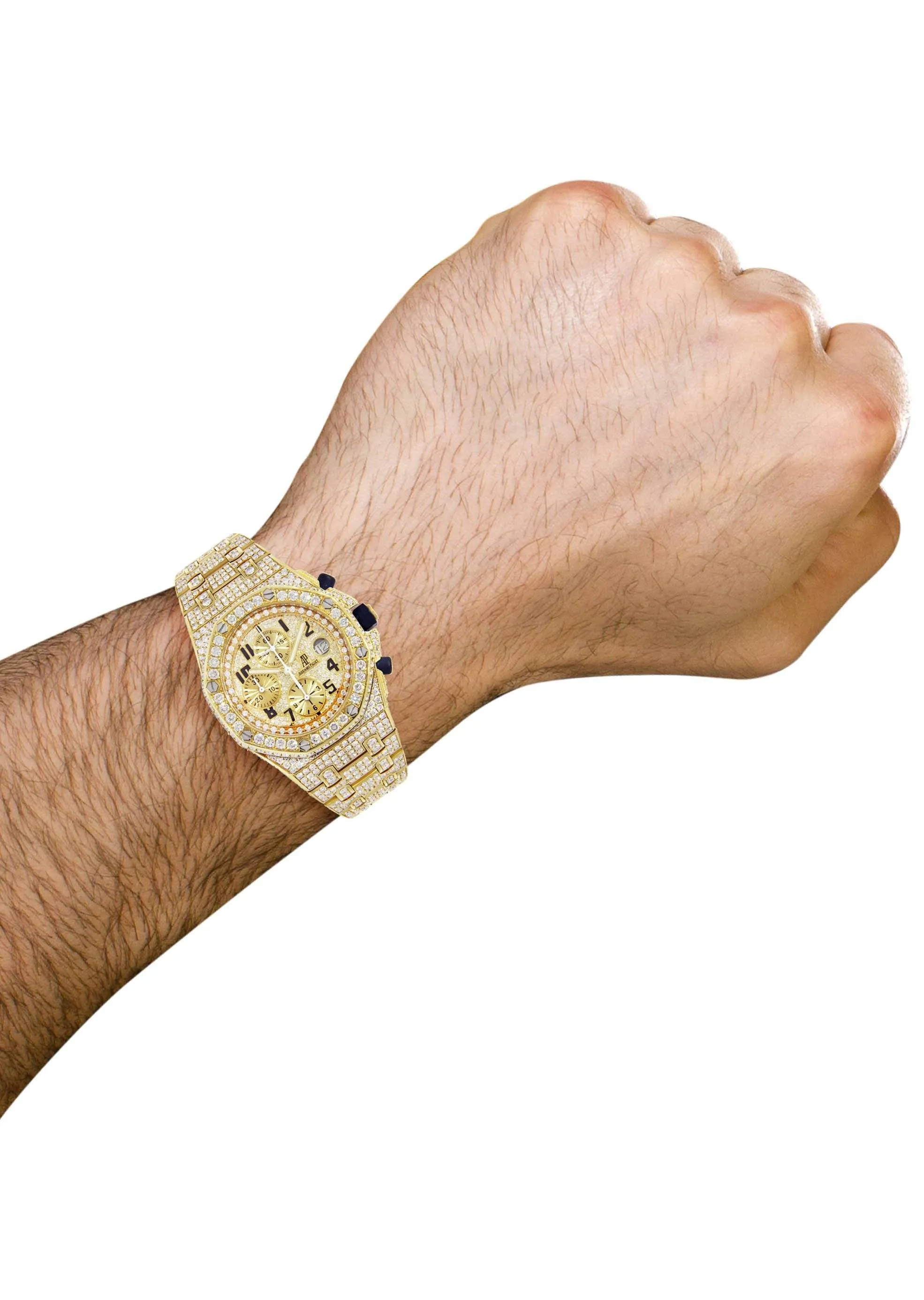Diamond Audemars Piguet Royal Oak Offshore | 18K Yellow Gold | 42 Mm