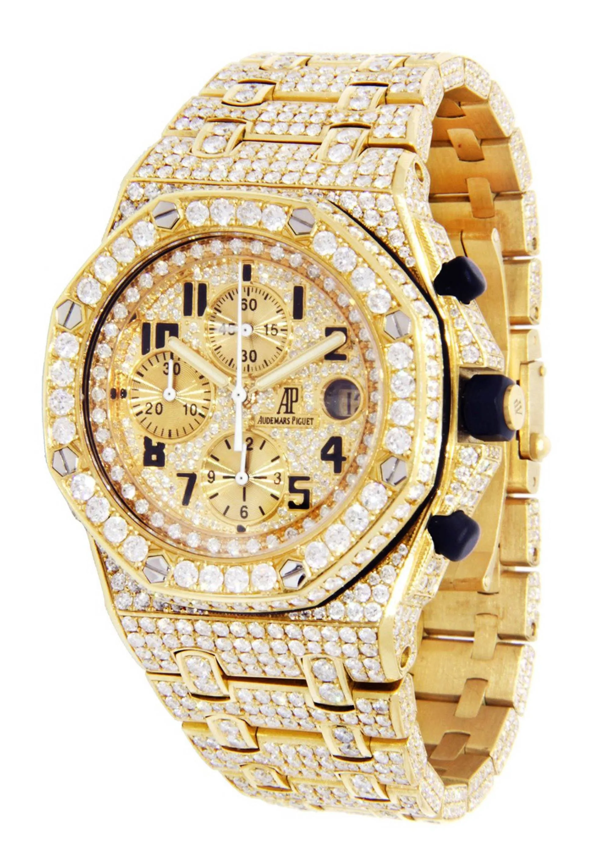 Diamond Audemars Piguet Royal Oak Offshore | 18K Yellow Gold | 42 Mm