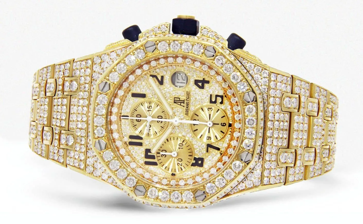 Diamond Audemars Piguet Royal Oak Offshore | 18K Yellow Gold | 42 Mm