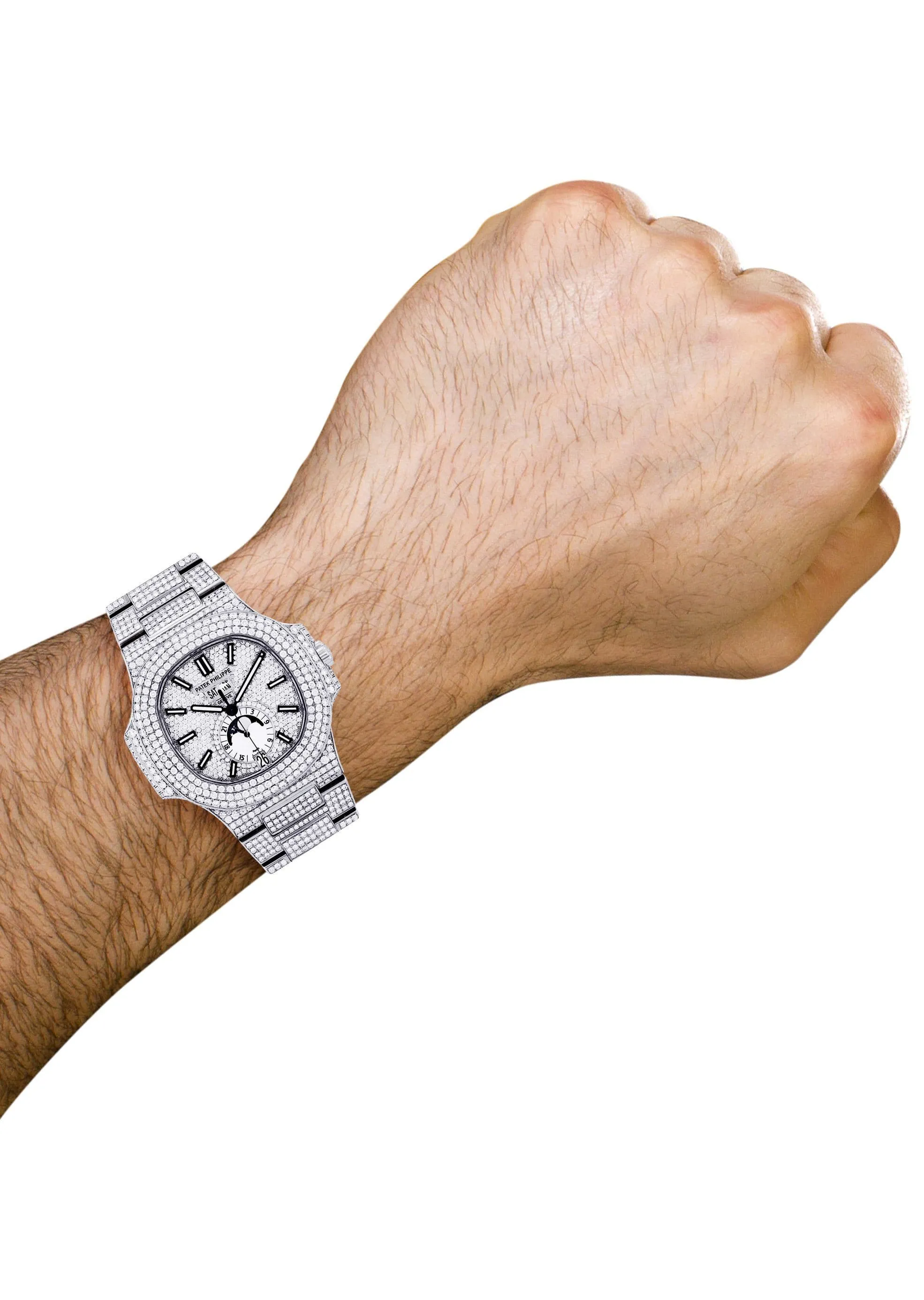 Diamond Patek Philippe Nautilus | Stainless Steel