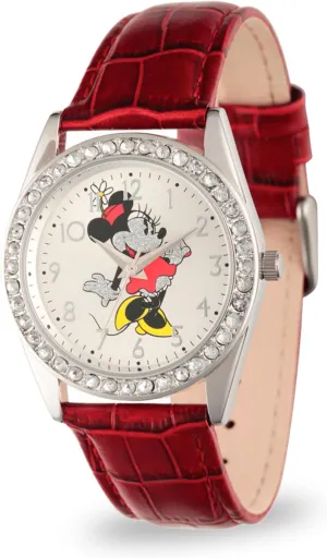 Disney Adult Round Glitz Analog Quartz Watch