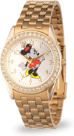 Disney Adult Round Glitz Analog Quartz Watch