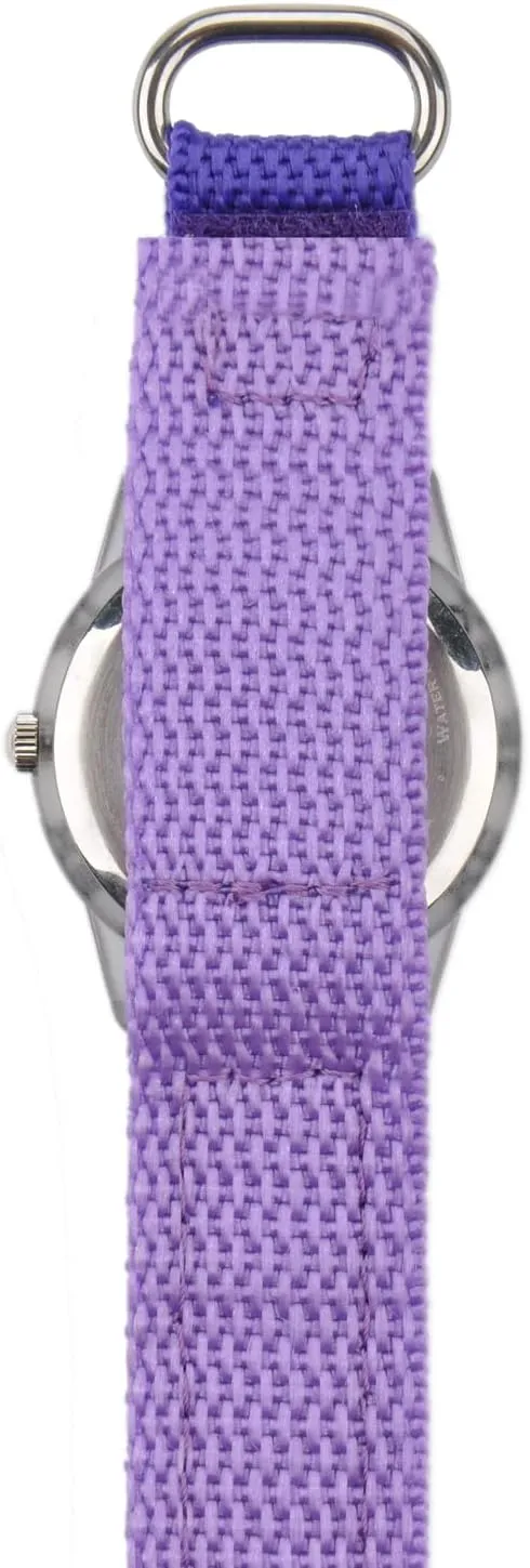 Disney Princess Kids' Plastic Time Teacher Analog Quartz Nylon Strap Watch