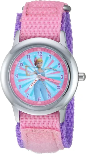 Disney Toy Story Kids' Stainless Steel Time Teacher Analog Quartz Nylon Strap Watch
