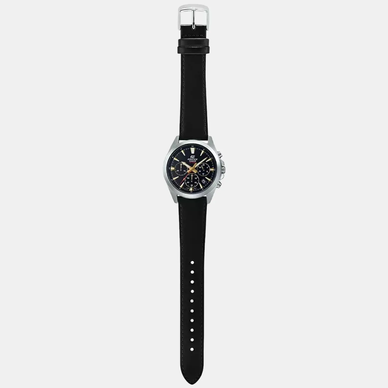 Edifice Men's Leather Chronograph Watch ED542