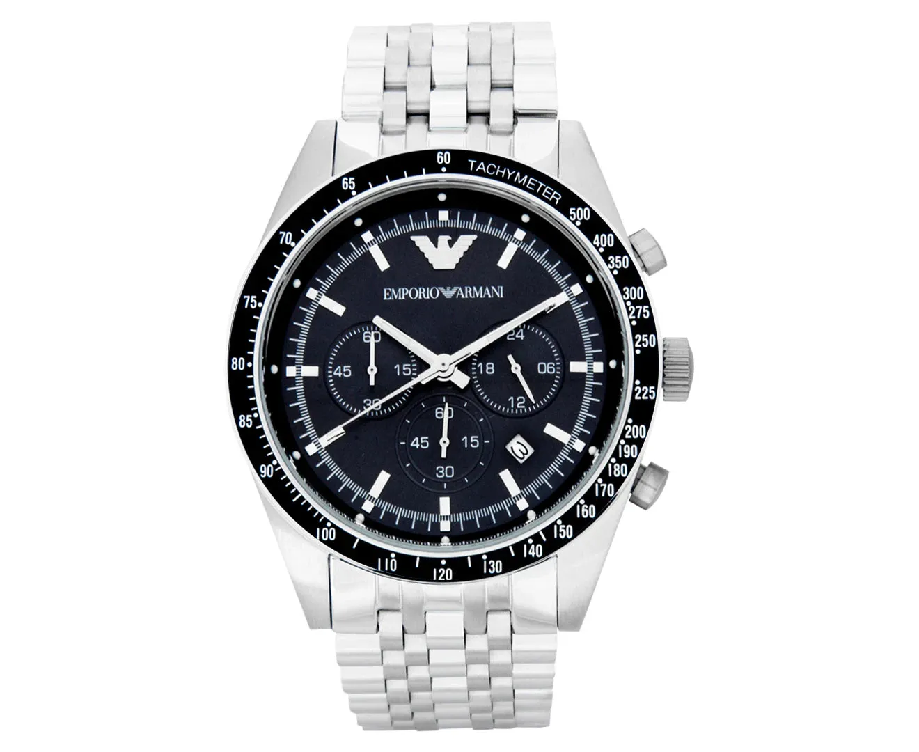 Emporio Armani Men's 46mm AR6072 Sportivo Watch - Black/Silver