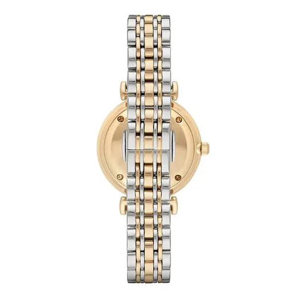 Emporio Armani Women’s Quartz Two-tone Stainless Steel White Dial 32mm Watch AR2076