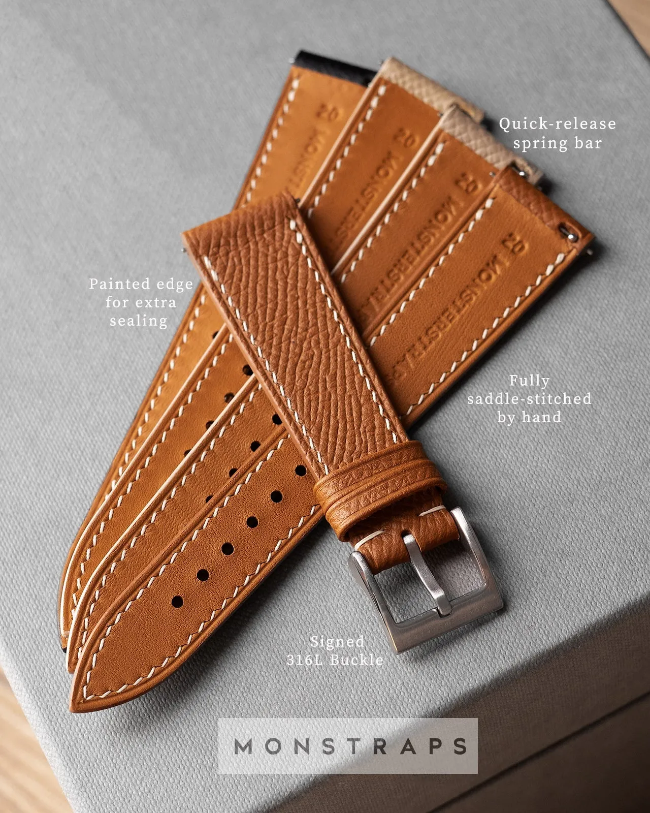 Epsom Leather Strap (Chocolate)