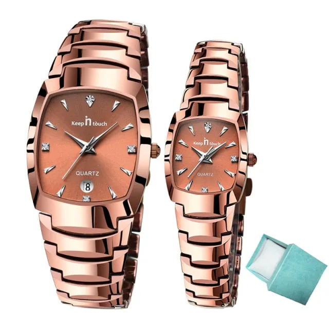 Fashion Square Couple Watches