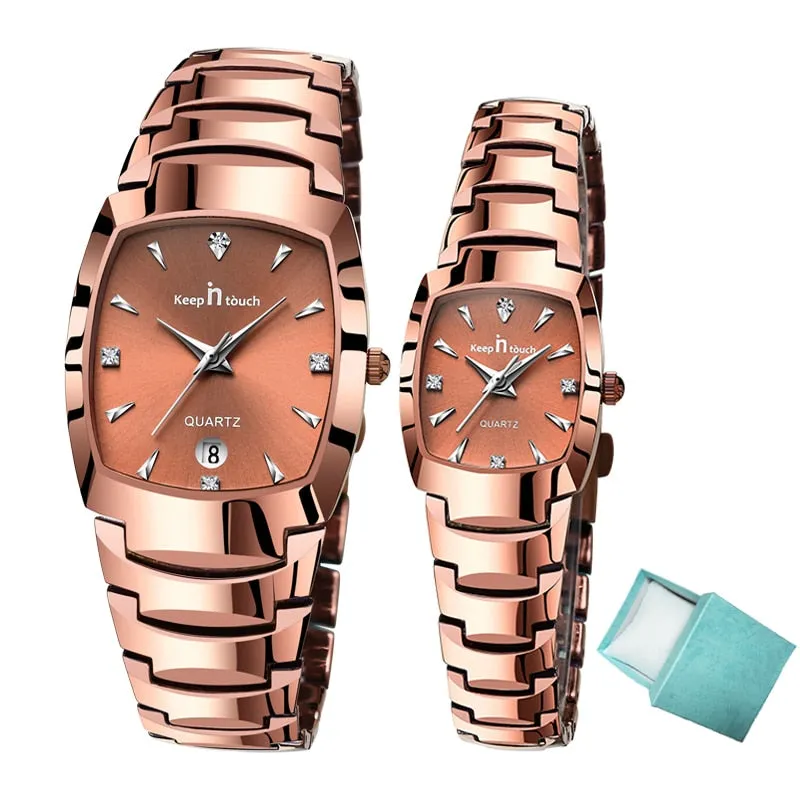 Fashion Square Couple Watches