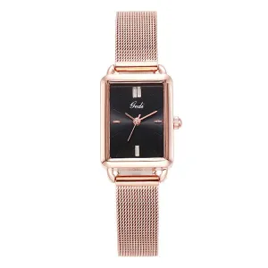 Fashion square simple waterproof women's watches 