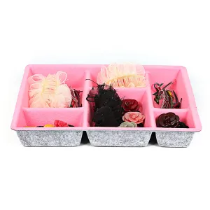 Felt Drawer Organizer Tray 6 Compartment