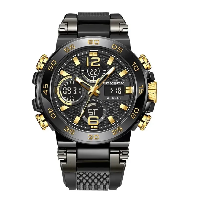Foxbox Business Mens Diver Watch Luxury Sport Chronograph