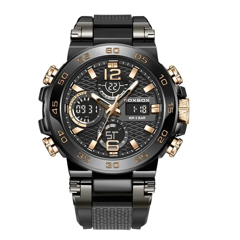 Foxbox Business Mens Diver Watch Luxury Sport Chronograph