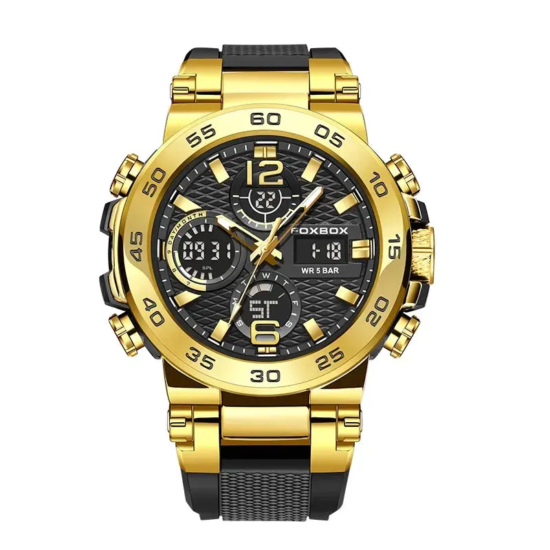 Foxbox Business Mens Diver Watch Luxury Sport Chronograph