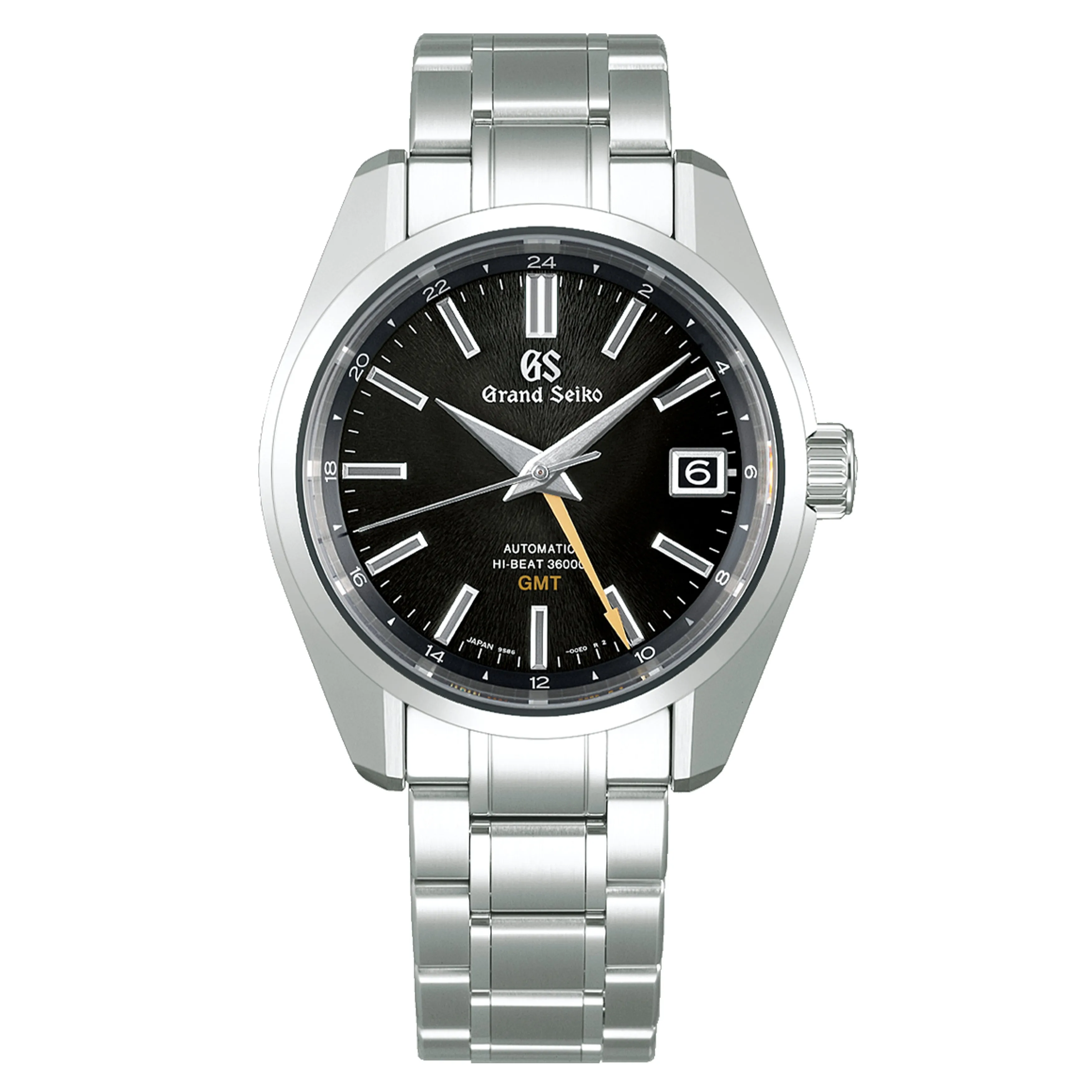 Grand Seiko Heritage GMT Mt. Iwate Watch, 40mm Black Dial, SBGJ265