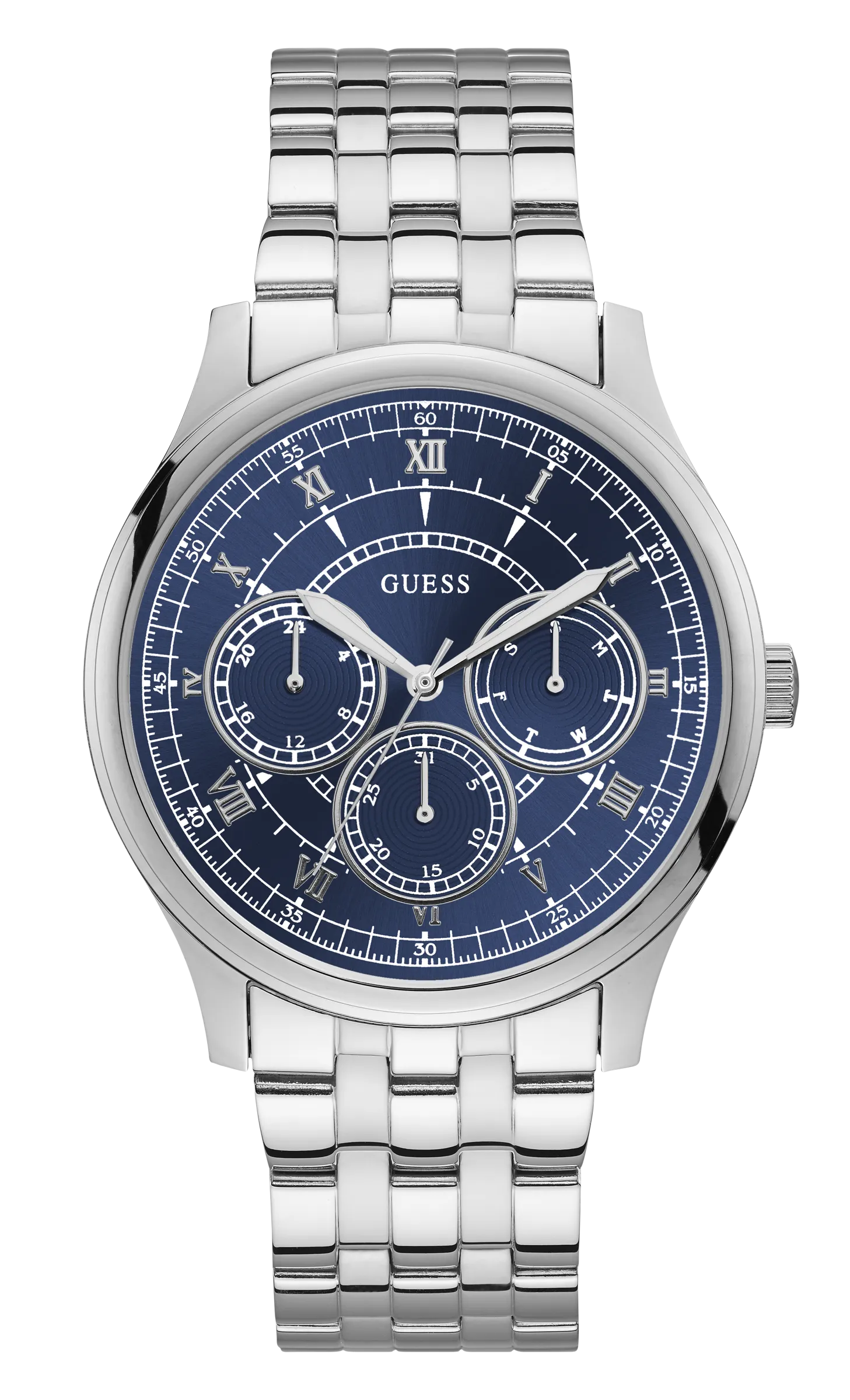 Guess Men Blue Dial Analog Watch - W1180G3