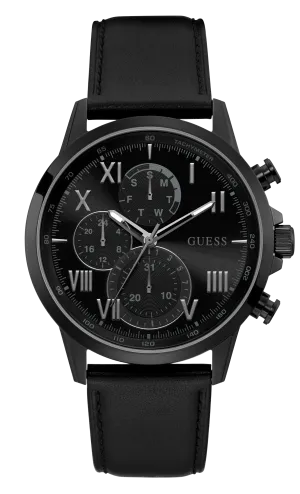 Guess Mens Black/Gunmetal Multi-function Watch - GW0011G2