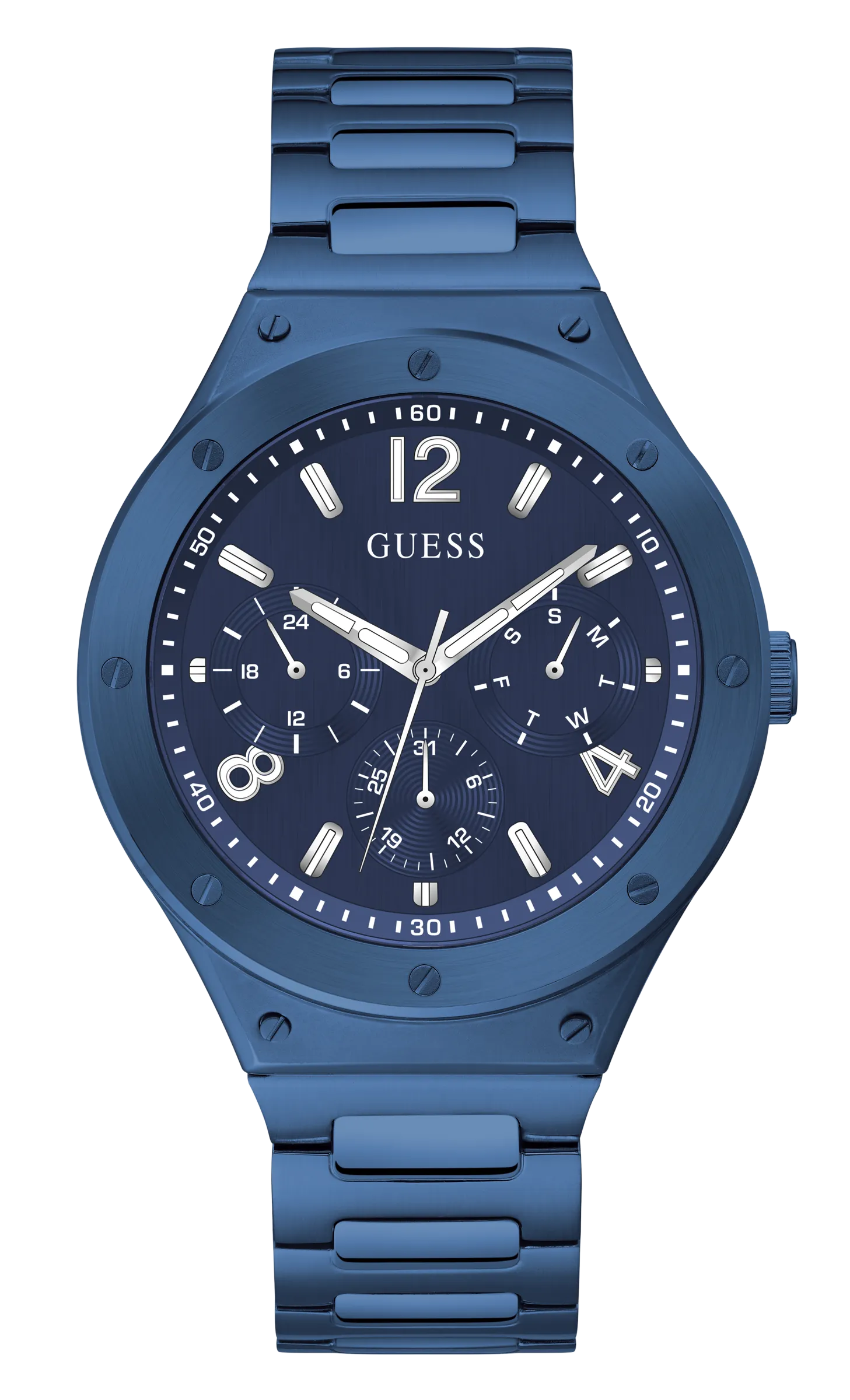 Guess Mens Blue Multi-function Watch - GW0454G4