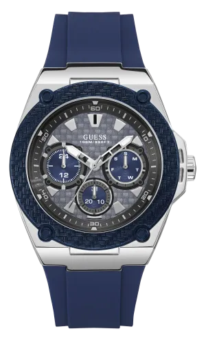 Guess Mens Blue Multi-function Watch - W1049G1