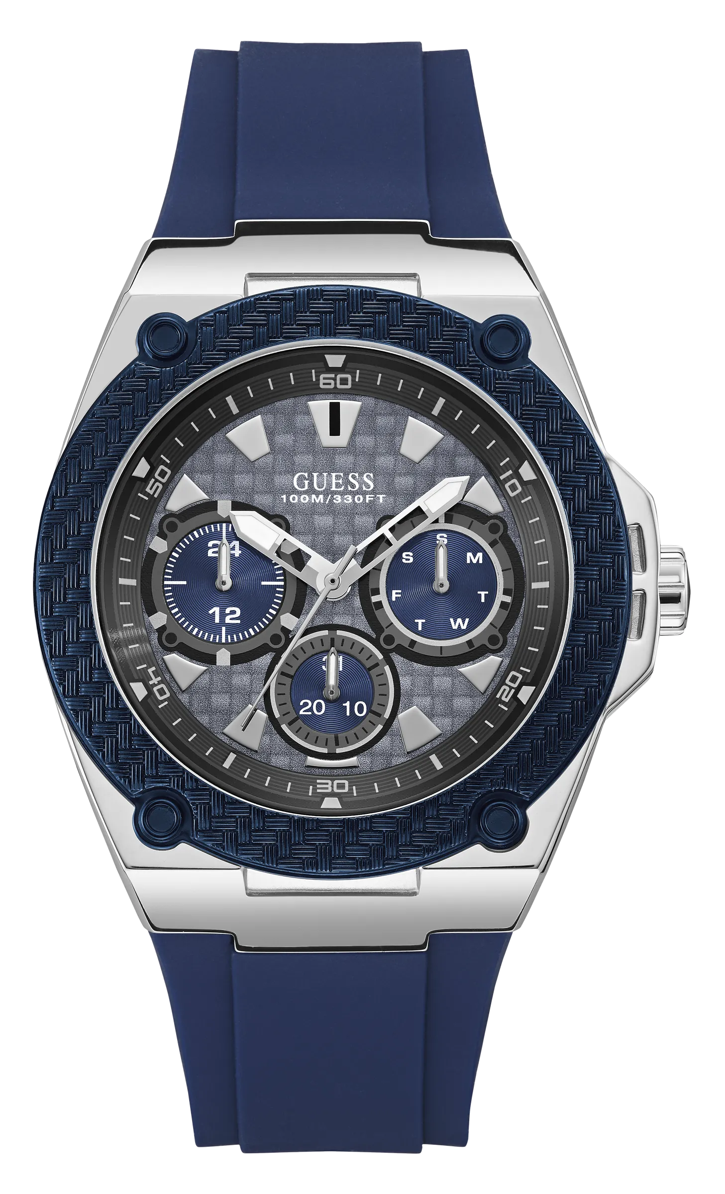 Guess Mens Blue Multi-function Watch - W1049G1