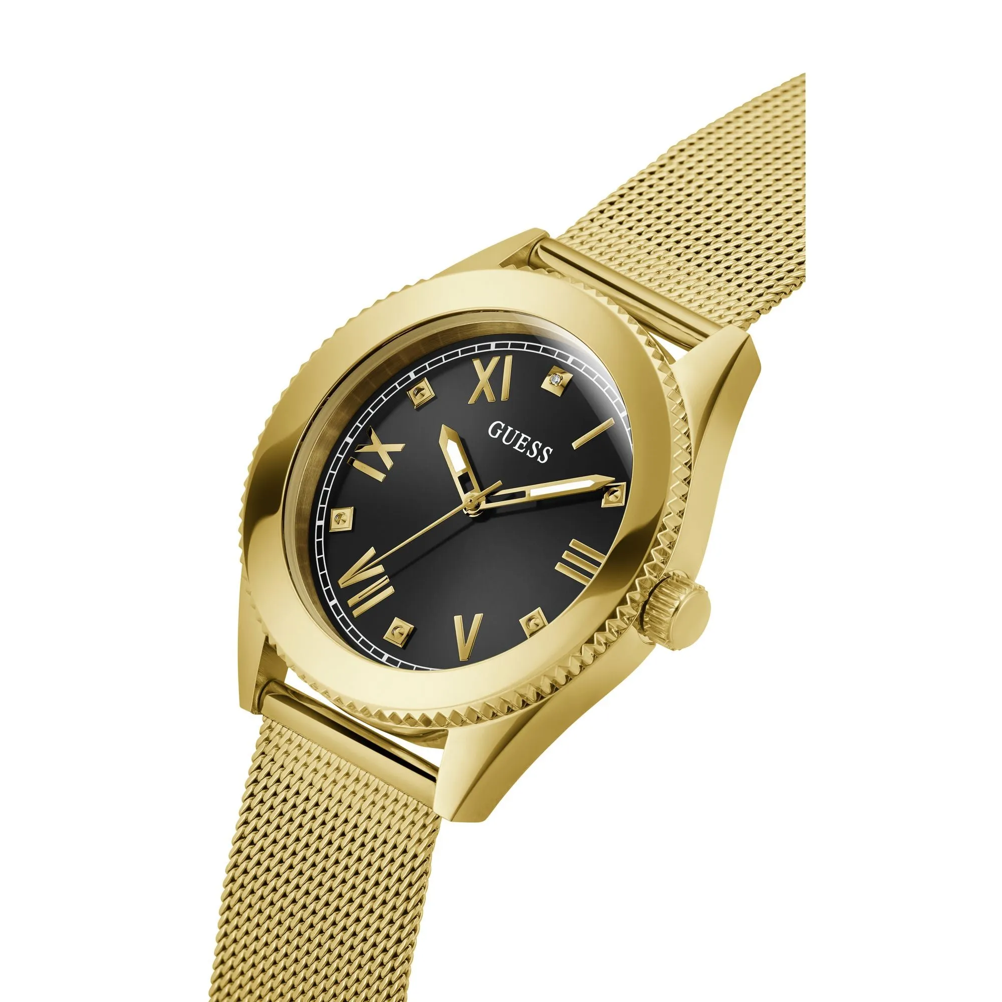 Guess Mens Gold Tone Analog Watch - GW0495G2