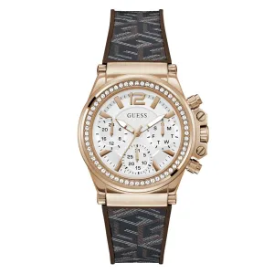 Guess Women 38 mm White Dial Analog Watch- GW0621L5
